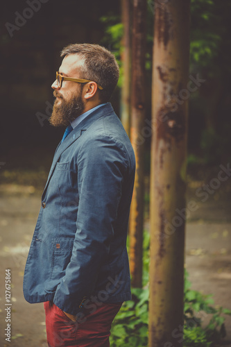 bearded man. elements of modern style