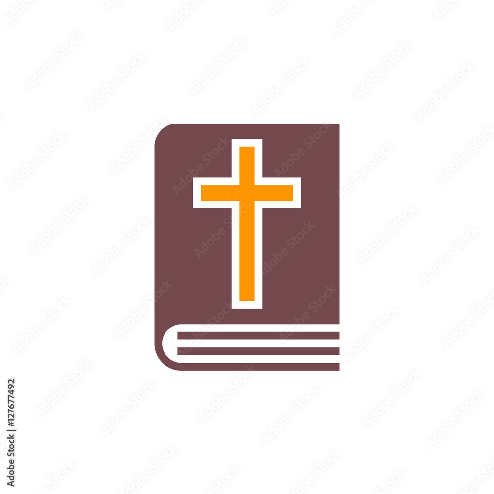 Holy Bible book icon vector, filled flat sign, solid colorful pictogram isolated on white, logo illustration Holy Bible book icon vector, filled flat sign, solid colorful pictogram isolated on white, logo illustration