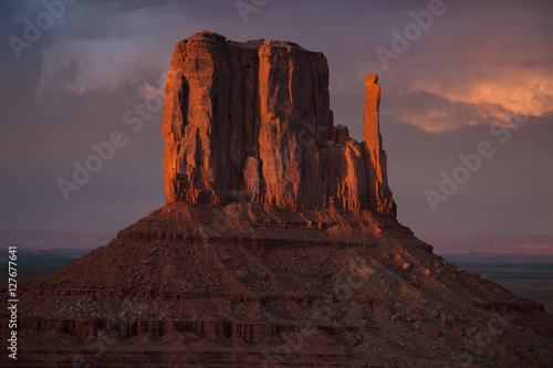 Monument Valley West Mitten Butt Sonnenuntergang