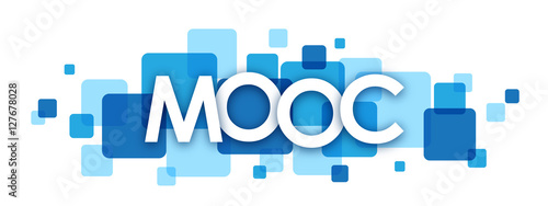 "MOOC" Overlapping Letters Vector Icon