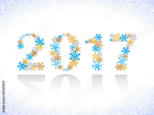 Happy New Year 2017 text de...