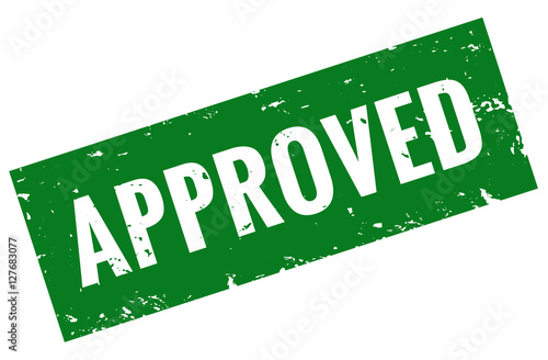 Approved stamp green