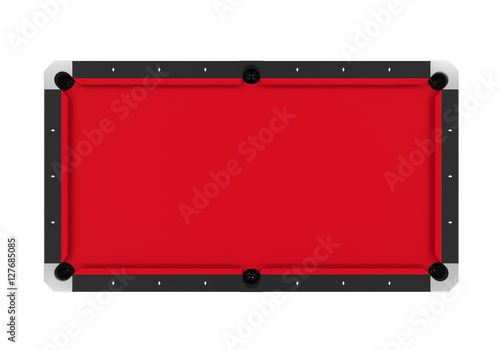 Red Billiard Table