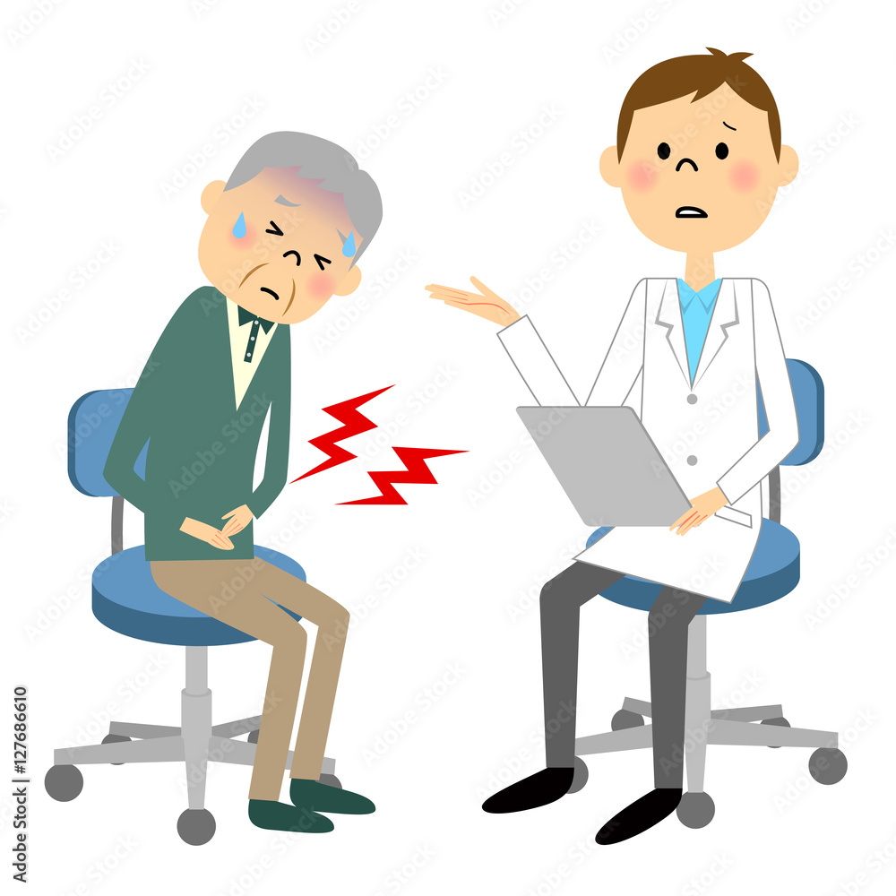 受診する高齢者