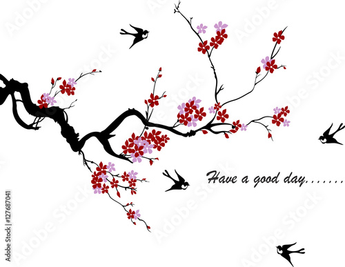 tree branches with birds
