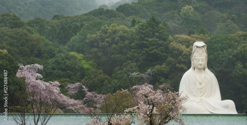 Bodhisattva Avalokitesvara (Kannon) at Ryozen Kannon in Kyoto, Japan