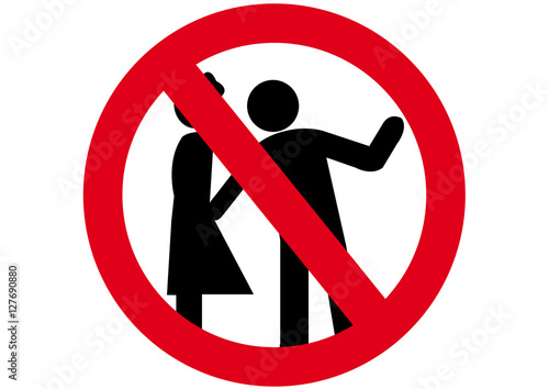  Schild Grapschen verboten