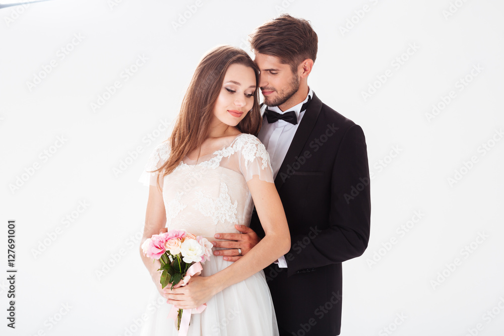 Beauty image of newlyweds Beauty image of newlyweds