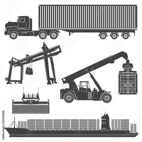 container loader gantry crane  ship  vessel