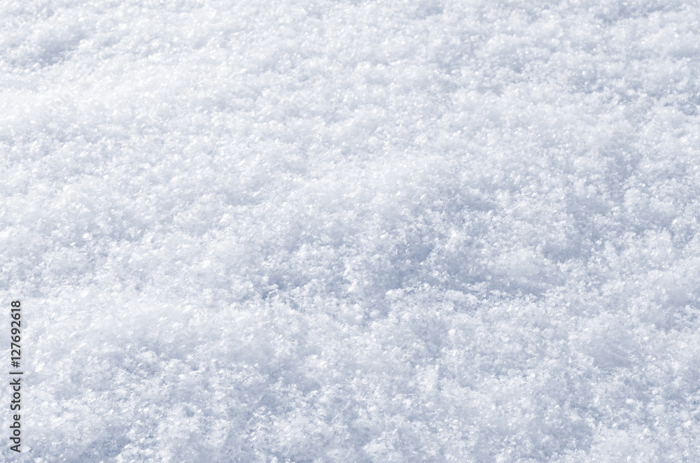 Clean fluffy snow surface. Clean fluffy snow surface.
