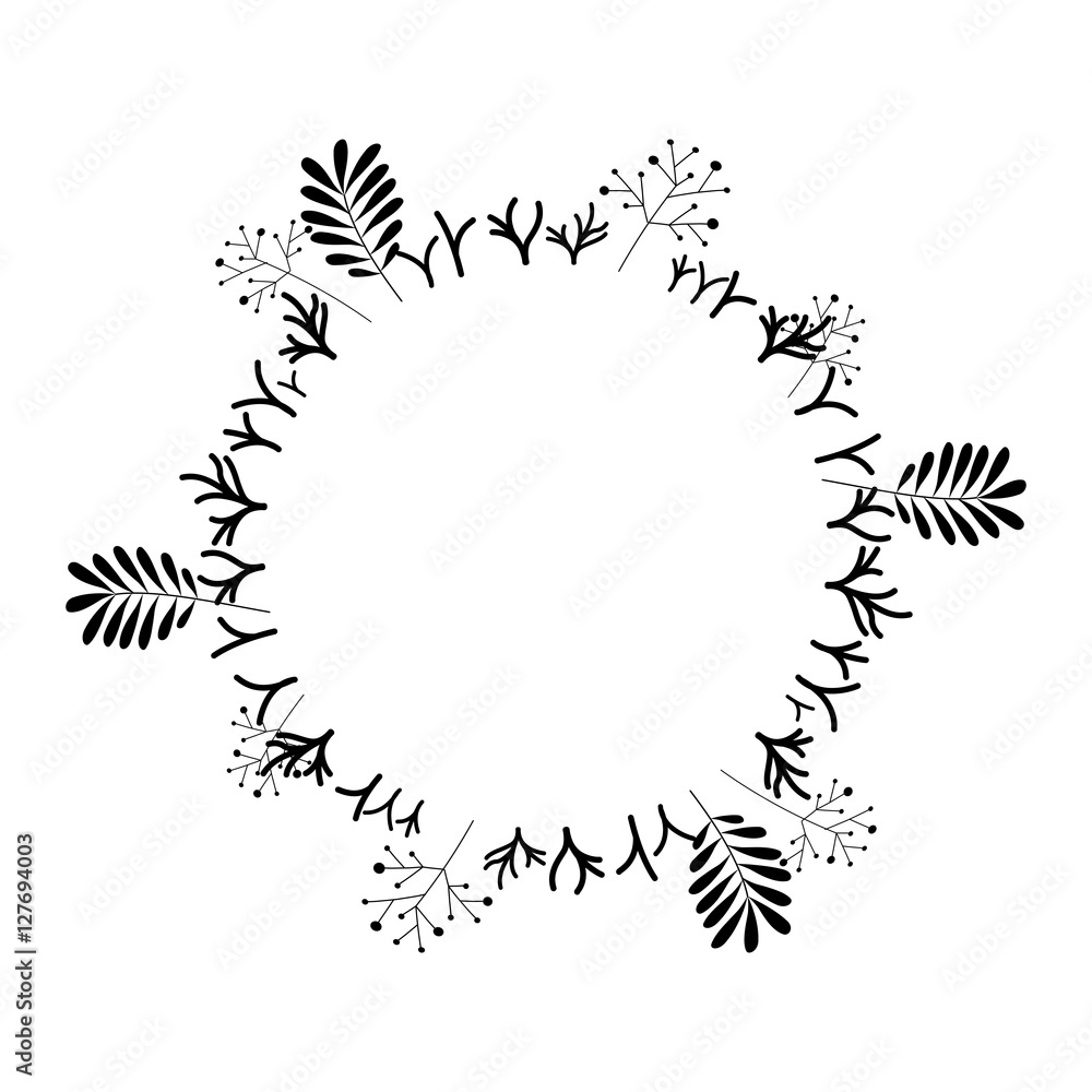 sphere with leaves and plants vector illustration sphere with leaves and plants vector illustration