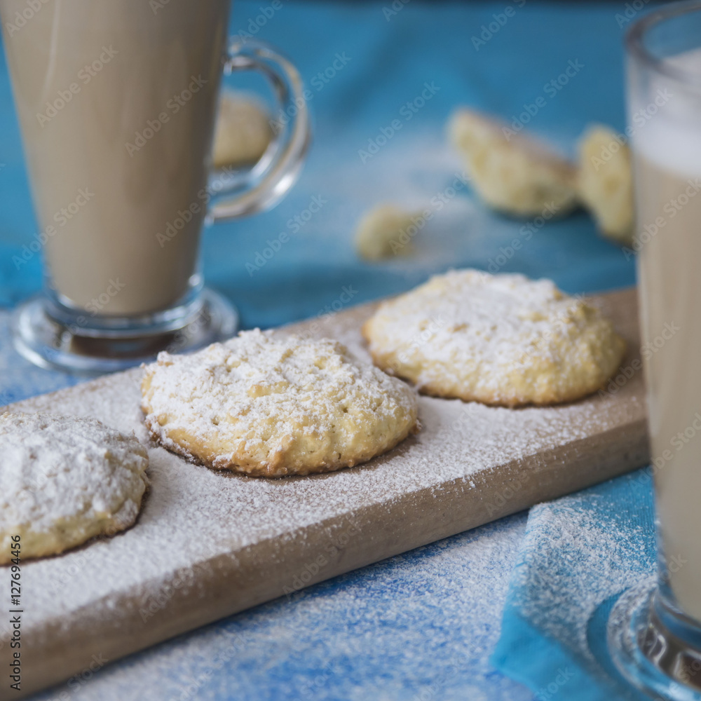 coconut cookies and lattes for two coconut cookies and lattes for two