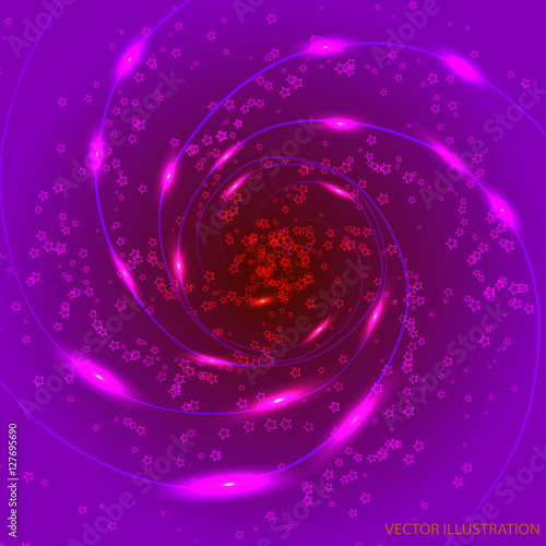 Abstract waves background. Vector illustration in lilac colors.