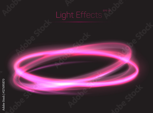 Crossing oval light effects, abstract background