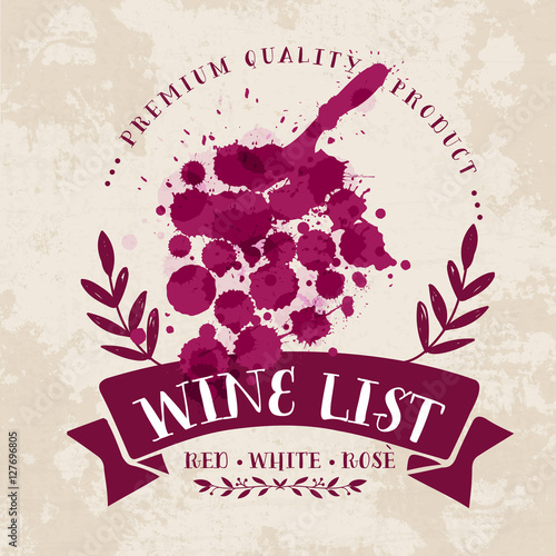 Vino etichetta vintage
