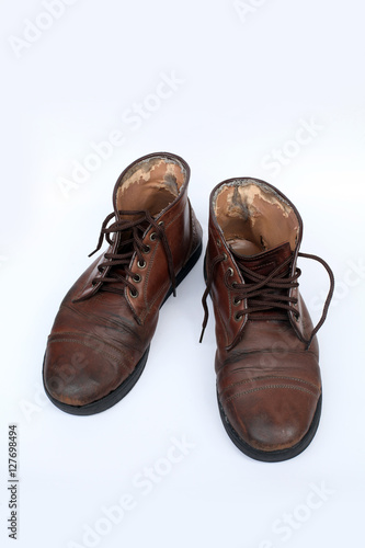 brown leather shoes