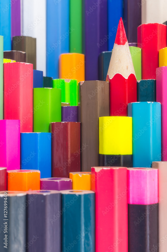 stacked wooden pencil. stacked wooden pencil.
