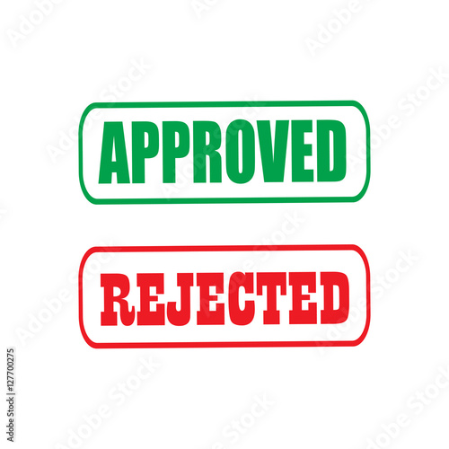 aproved rejected icon photo