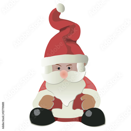 Santa Claus toy isolated Vector
