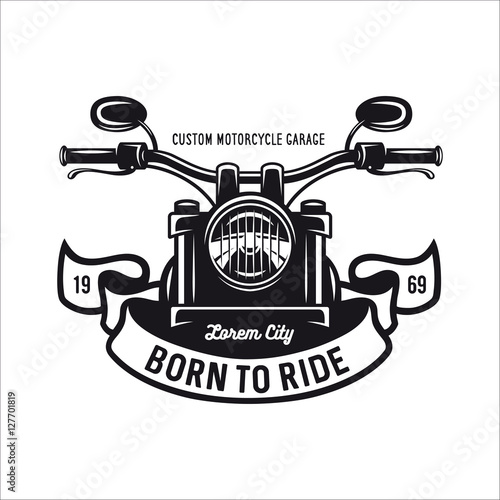 Vintage motorcycle t-shirt graphics. Vector illustration.