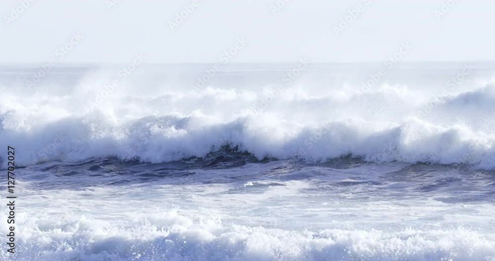 View of waves on seashore View of waves on seashore