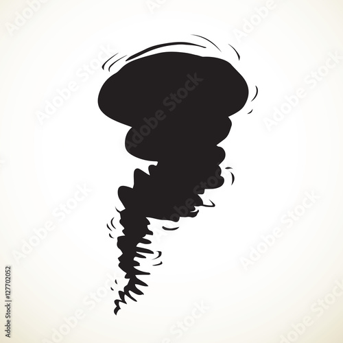 Tornado. Vector drawing