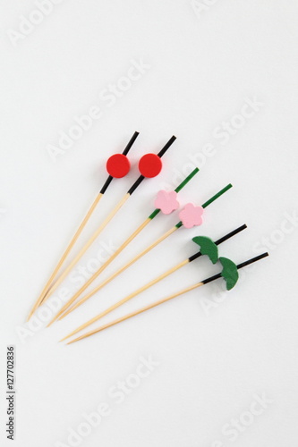 Japanese Beautiful Bamboo Food Skewers for Party