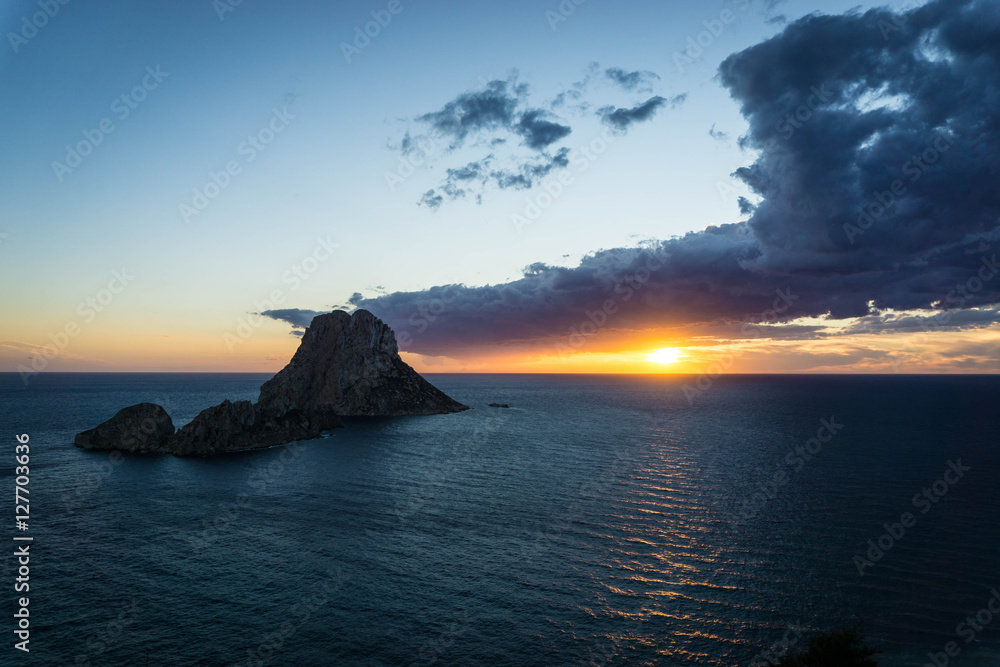 Sonnenuntergang im Westen von Ibiza