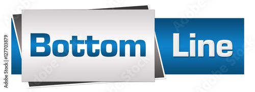Bottom Line Blue Grey Horizontal 