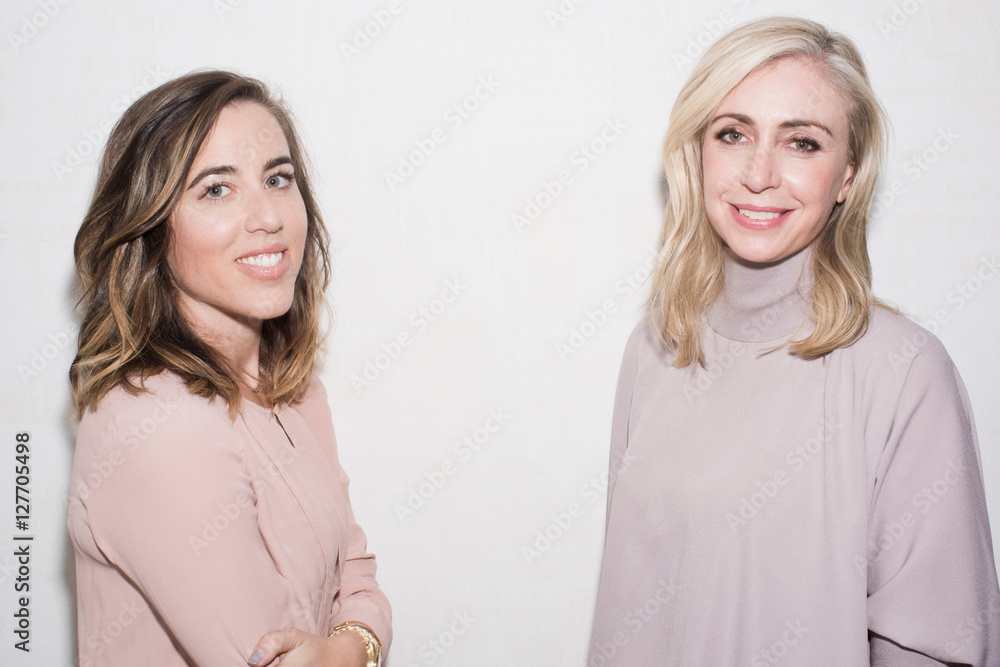 Portrait of two mid adult female psychologists Portrait of two mid adult female psychologists