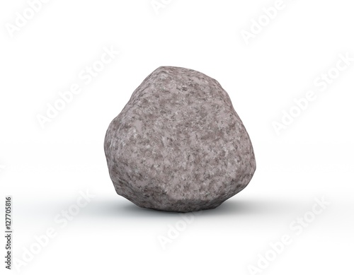 Stone isolated on white bac...