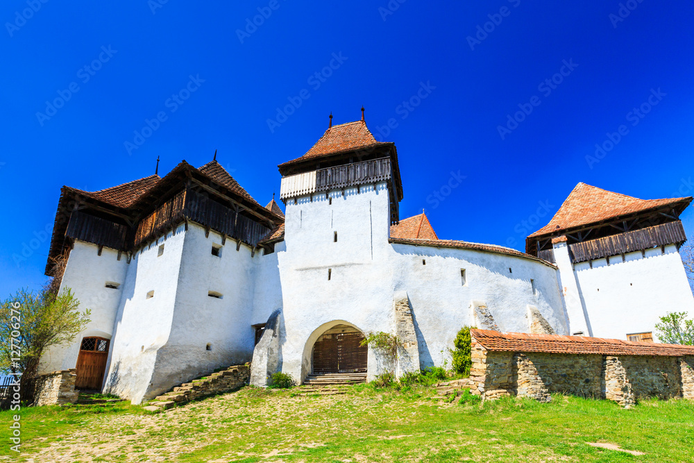 Viscri, Brasov. Fortified church in Transylvania, Romania. Viscri, Brasov. Fortified church in Transylvania, Romania.