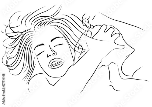vector of Portrait of happy loving couple, EPS10