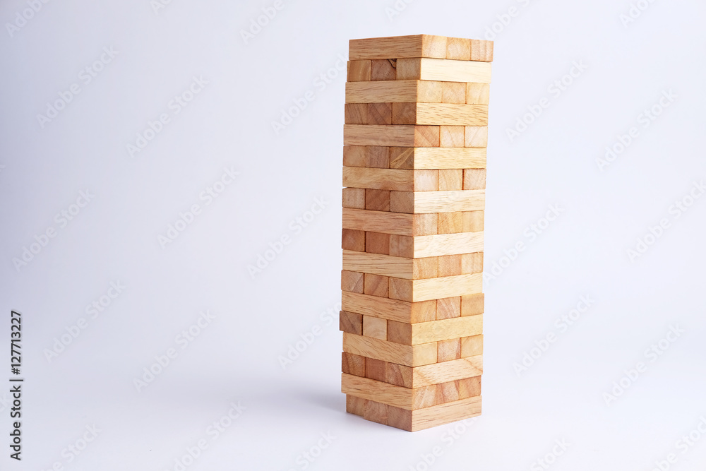 Wood block for business teamwork. Wood block for business teamwork.