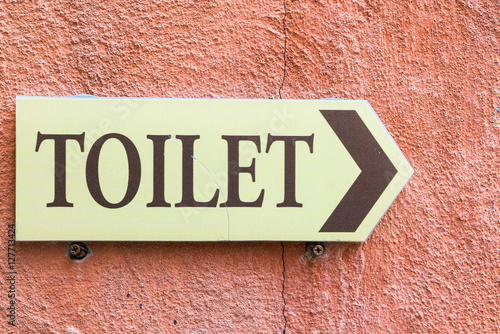 Public restroom signs