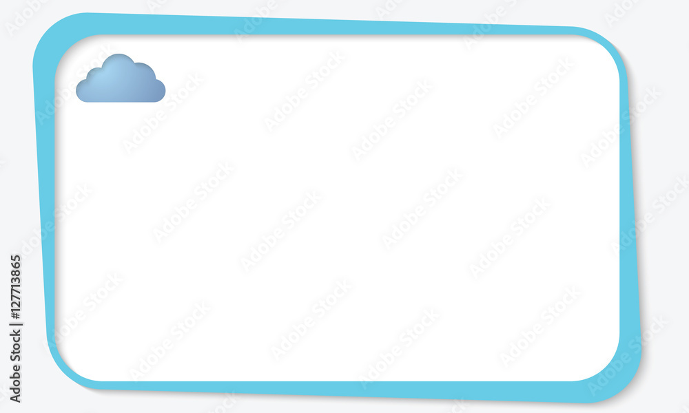 Text box for fill your text with cloud Text box for fill your text with cloud