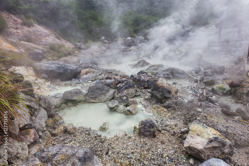 Unzen Hot Spring & Unzen Hell in Nagasaki, Kyushu.