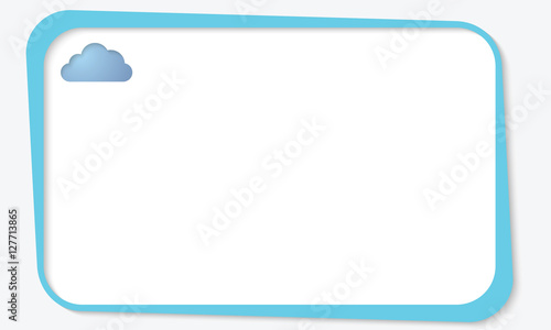 Text box for fill your text with cloud