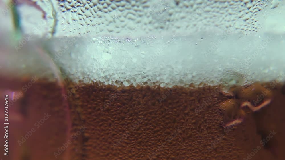 Macro shot of beer troth in a pint glass Macro shot of beer troth in a pint glass