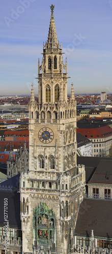 München - Marienplatz - Rathaus - Turm