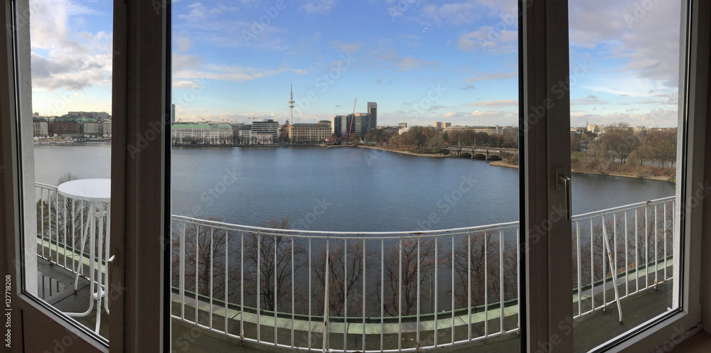 Hamburg, Blick auf die Binnenalster Hamburg, Blick auf die Binnenalster