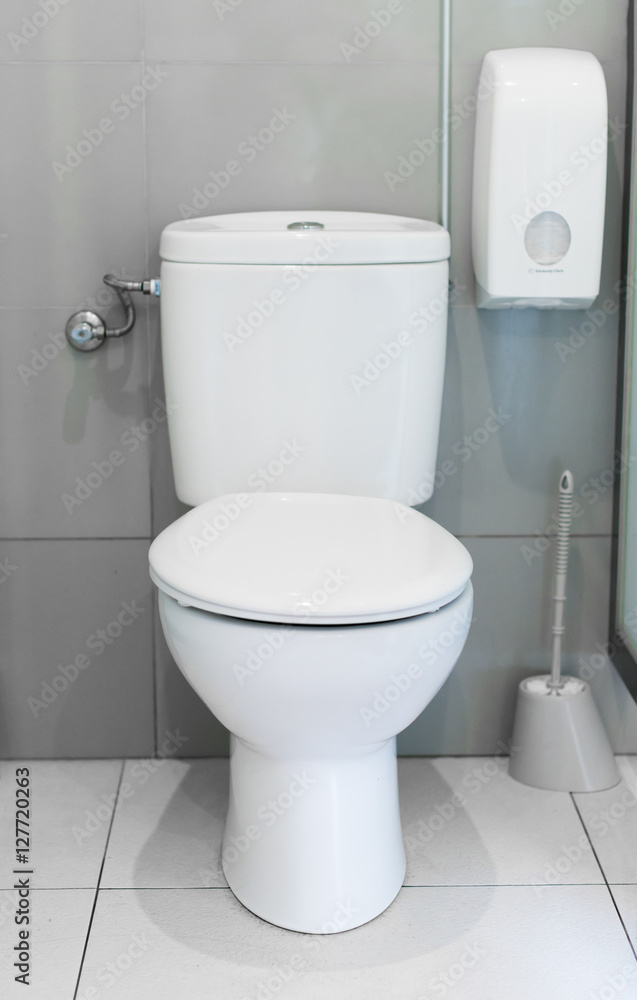 Empty public toilet room. Empty public toilet room.