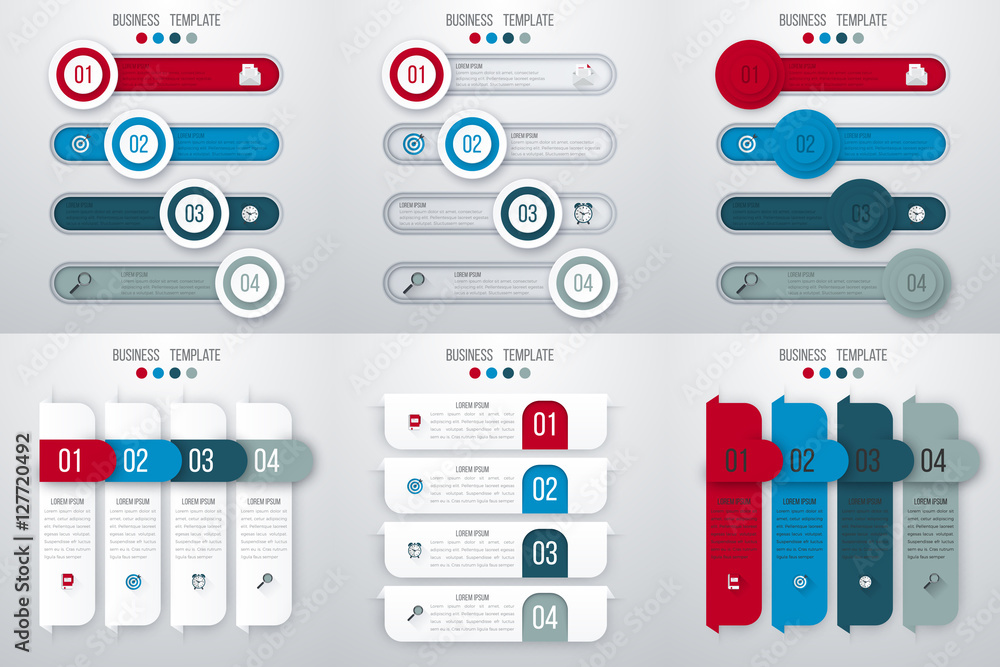 Set with infographics Set with infographics