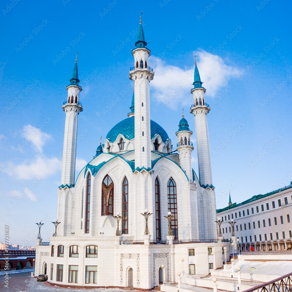 The Qol Sharif Mosque  in Kazan Kremlin. Tatarstan, Russia. Kul