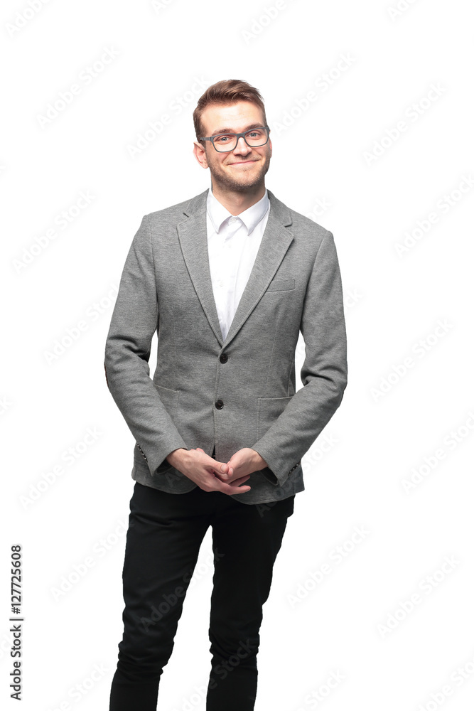 Full length of a business man. Full length of a business man.