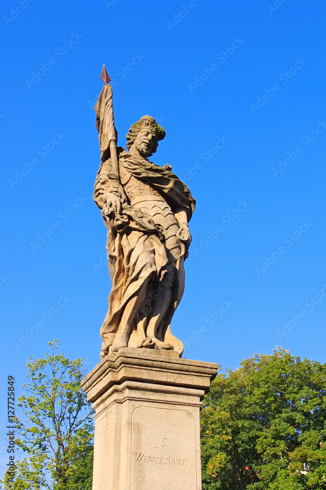 Figur der Brücktorbrücke in Glatz - Statue from St. Johns Bridge, Klodzko (Glatz), Silesia