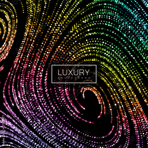 Luxury festive background with shiny iridescent glitters.