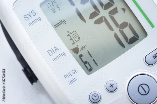 Blood pressur pulse rate meter