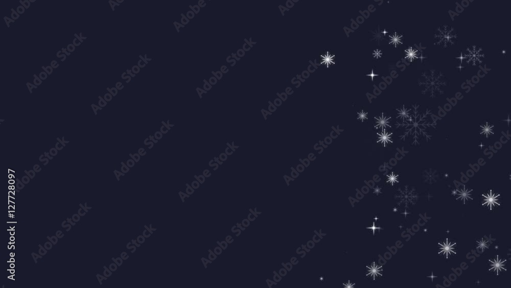Elegant Snowflakes Background Loop Elegant Snowflakes Background Loop