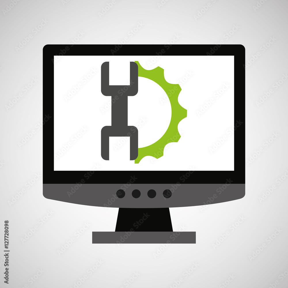 computer web development support vector illustration eps 10 computer web development support vector illustration eps 10